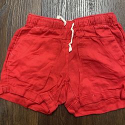 Girls Red Shorts Size 4/5 By Wonder Nation #7