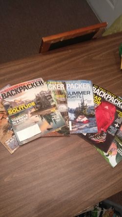 Back issue backpacker and mountain bike magazines