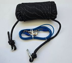 Dog Leash and Tie-Out Cable Set 75ft