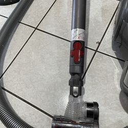 Dyson with canister vacuum
