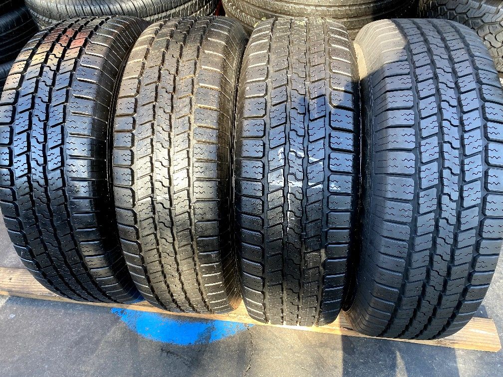 FOUR GOOD USED TIRES 95% TREAD LIFE 265/70/17 Goodyear wrangler for Sale in  Montebello, CA - OfferUp