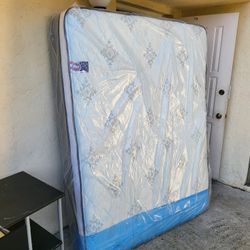 NEW QUEEN PILLOW TOP MATTRESS AND BOX SPRING -- Also Available In All Sizes.