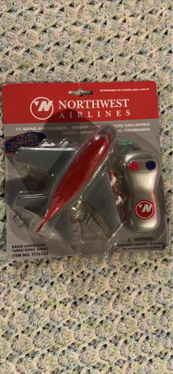 Northwest Airlines RC Turbo Sonic Jumbo Toy Plane