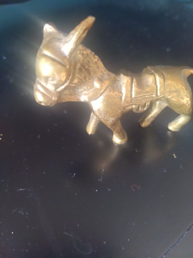 Brass Miniature Donkey