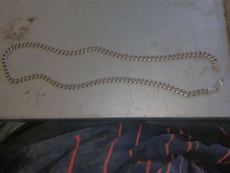 .925 sterling silver cuban link necklace heavy