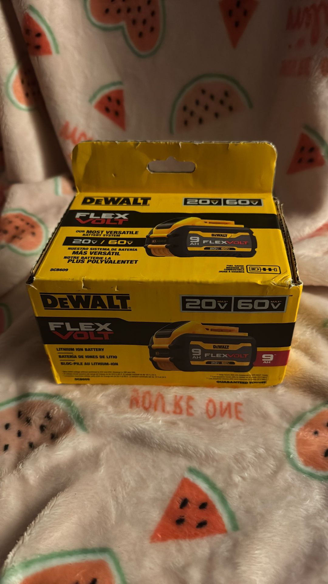 DEWALT FLEXVOLT 20V/60V MAX Lithium-Ion 9.0Ah Battery Retail Price $250