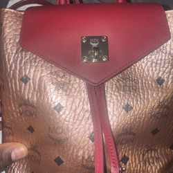 MCM MFO Colorblock leather backpack