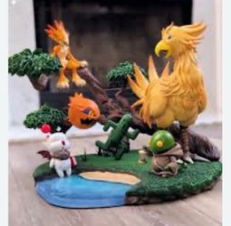 Final Fantasy Chocobo and Friends Diorama Statue, best offer