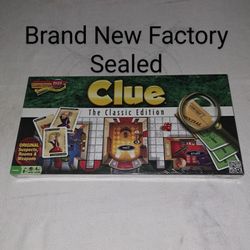 Brand New Factory Sealed Clue Classic 1949 Edition Board Game