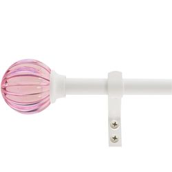 Pink Curtain Rod Set (26–48”) — New!