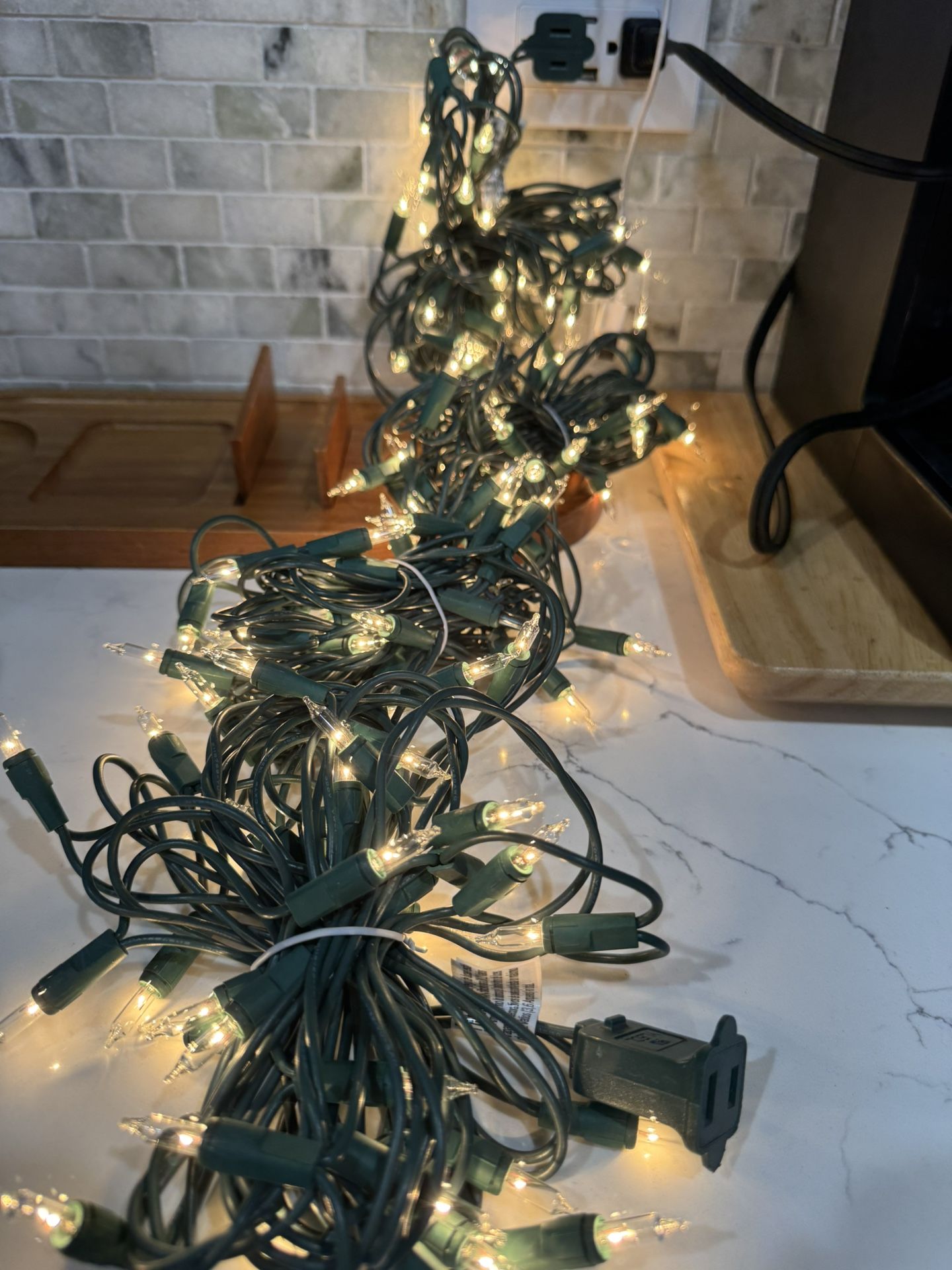 Christmas String Lights 150-Count Warm White – 20 ft (UL Listed)