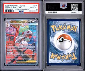 PSA 10 Mega Scrafty ex #285 SIR – Ascended Heroes – Pokemon TCG Card