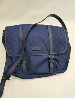 Gucci Nylon Navy Messenger Bag