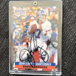 John Elway pro set autograph ✍️✍️✍️