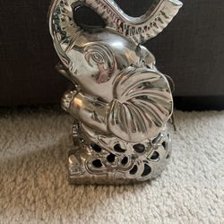 Elephant Glass Decor 