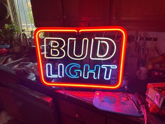 Bud light neon sign