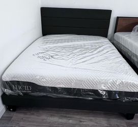 New 🧊 Queen size cooling gel hybrid supreme mattress ⭐️ Shop with $0 down ⭐️ Same Day Delivery 🚚 ⭐️