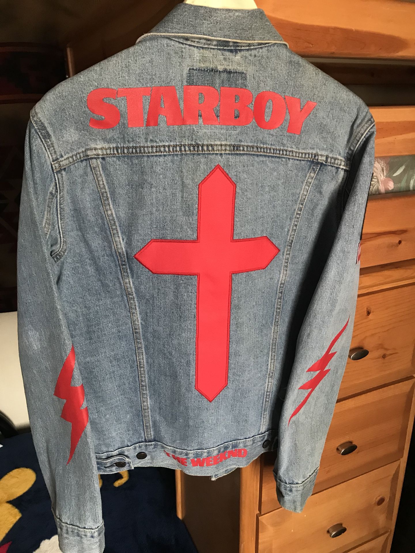 The Weeknd X Levi's Starboy Denim jacket - Large for Sale in