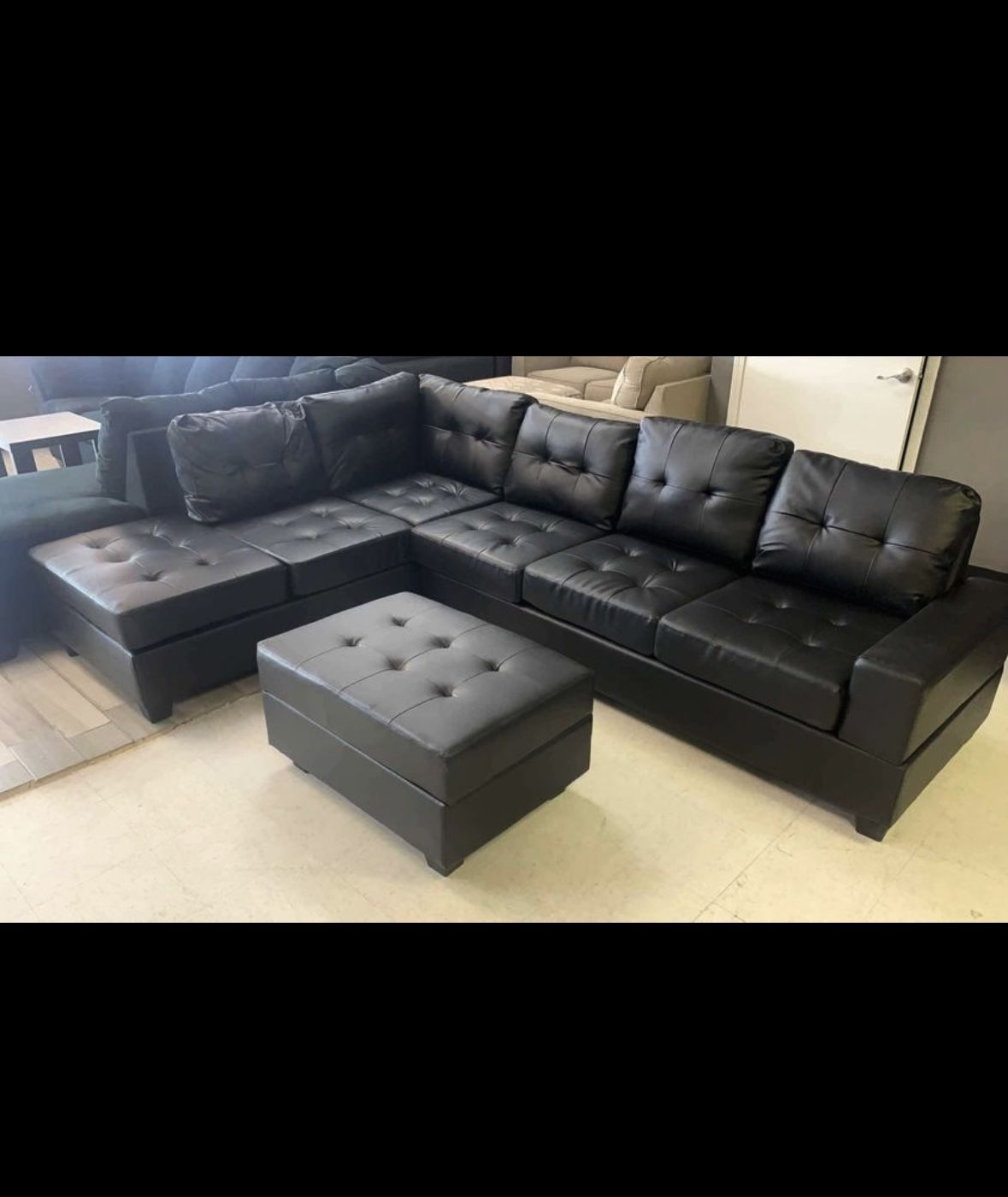 New Sectional + Ottoman