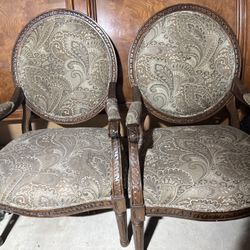 Pair of Martinsburg Accent Chairs – Solid Wood, Elegant Design
