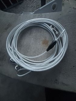2 Dog 40ft Dog Tie Out Cables