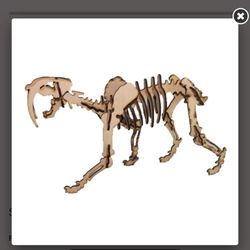 Wooden 3-D puzzle kit