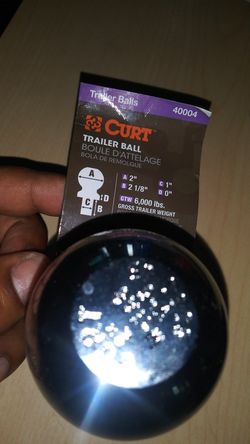 6000lb Curt trailer ball