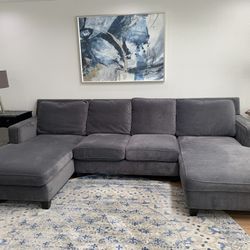 Grey sectional