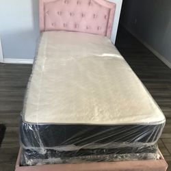 New Pink Bed With Mattress Included! 