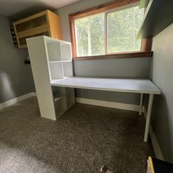 Desk and storage