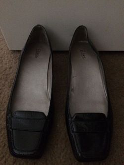 Bass leather black shoes 9 m