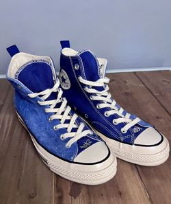 Madness x Chuck Taylor All Star High Suede Royal Blue Sample Shoes New Men’s Sz 9
