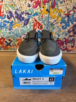 Lakai Charcoal Suede