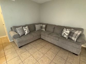 Gray Sectional Sofa – 7-Piece, Great Condition