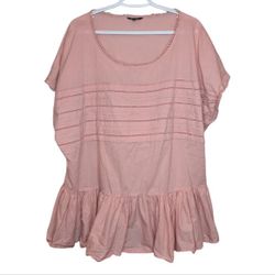 NWOT George Pink Tutu Frilled Bottom Style Shirt Top Blouse Plus