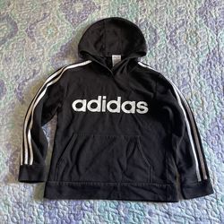 Boys Adidas pullover hooded sweatshirt  Size medium 10-12 In great condition 