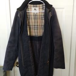 BURBERRY LONDON Nova Check quilted long coat  / Men's Size Medium .