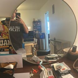 24” Cb2 Round Mirror