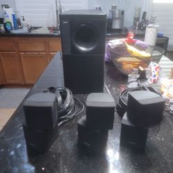 Bose Acoustimass 10 Subwoofer Series II And  5 Speaker Set