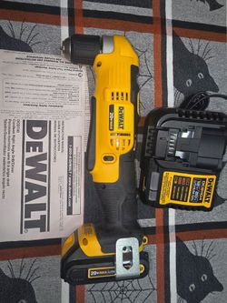 New Dewalt 20v right angle drill kit, price firm