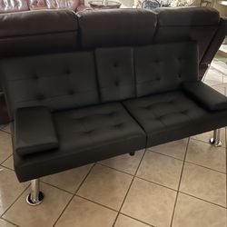 Homall Futon Sofa Bed Leather Futon Couch