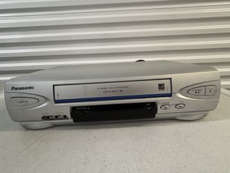 Panasonic PV-V4524S Blue Line Tested Works 4-head Hi-Fi Stereo VCR No Remote