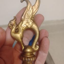 Antique Gryphon Lamp Finial