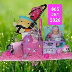 Baby Doll Playset Easter Basket 