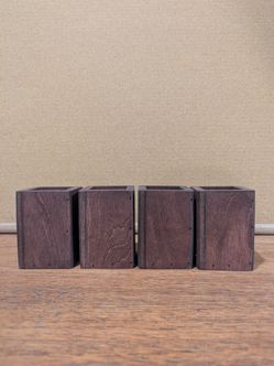 3" Bed Risers - Solid Oak