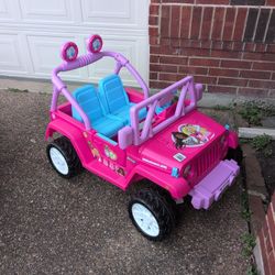 Toy Car Barbie x Jeep for Kids, Display Version 