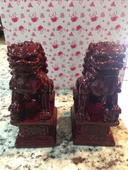 Fú Dogs 6" tall new in the box