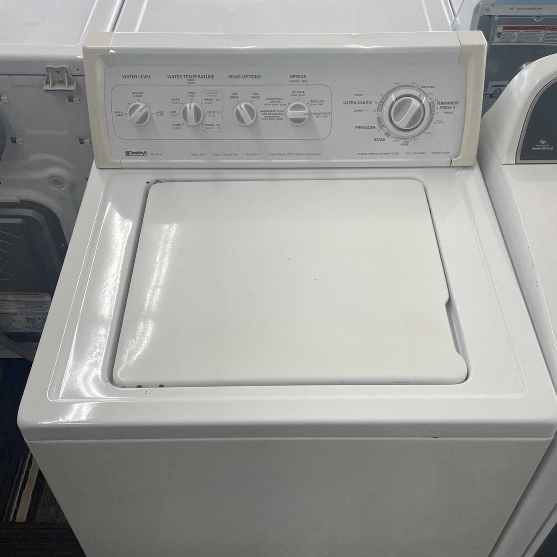 Heavy Duty Super Capacity Plus Kenmore 90 Series Top Loading Washer