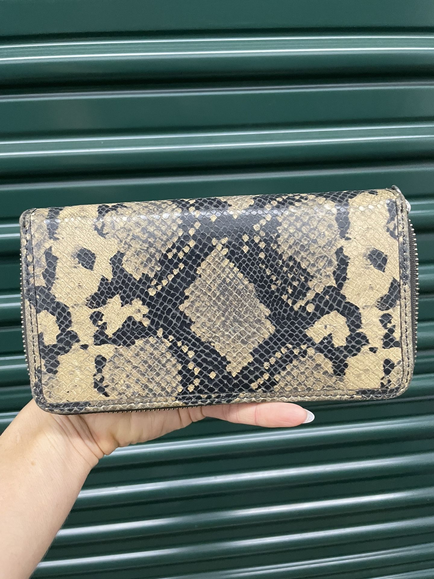 Faux Snakeskin Wallet – Used