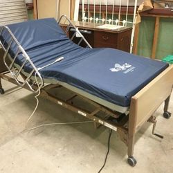 Electric Hospital Be-d Fully Functional Rails Ma-ttress  No Crank Needed 